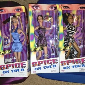 On Tour Dolls Set - Blue, Purple, Black